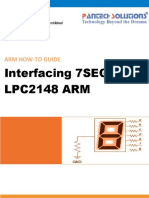 7 Segment Display Interfacing With Arm7