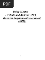 Being Mentor (Website and Android APP) Business Requirements Document (BRD)