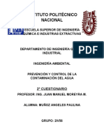 Cuestionario de Prevención y Control de La Contaminación Del Agua 2 Parte