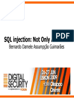 SQL Injection: Not Only AND 1 1: Bernardo Damele Assumpção Guimarães