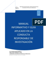 Manual Conducta Responsable en Investigaciòn 2018 PDF