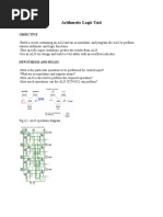 Arithmetic Logic Unit: Objective