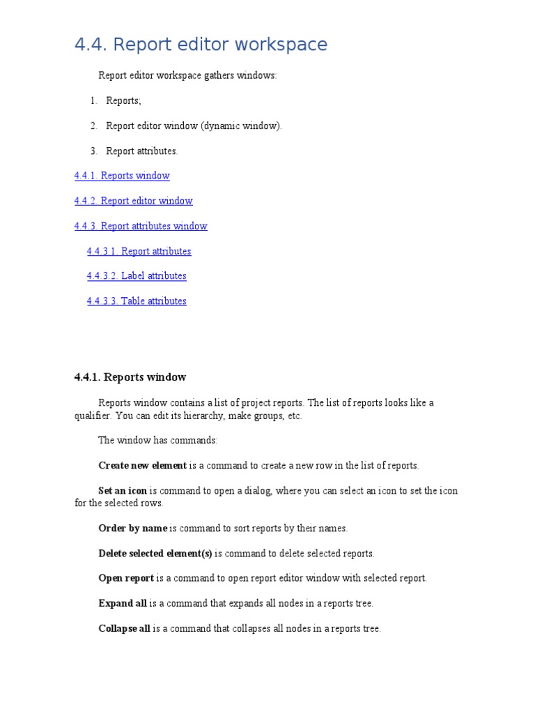 Reports With Ramus Software | PDF | Html | Table (Database)