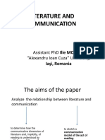 Literature and Communication PDF