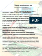Temario Curso de Electrónica Enero 2020 PDF