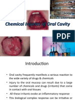 Chemical Injuries of Oral Cavity