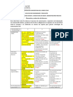 Planeación y redacción del discurso en la Corporación Universitaria del Caribe CECAR