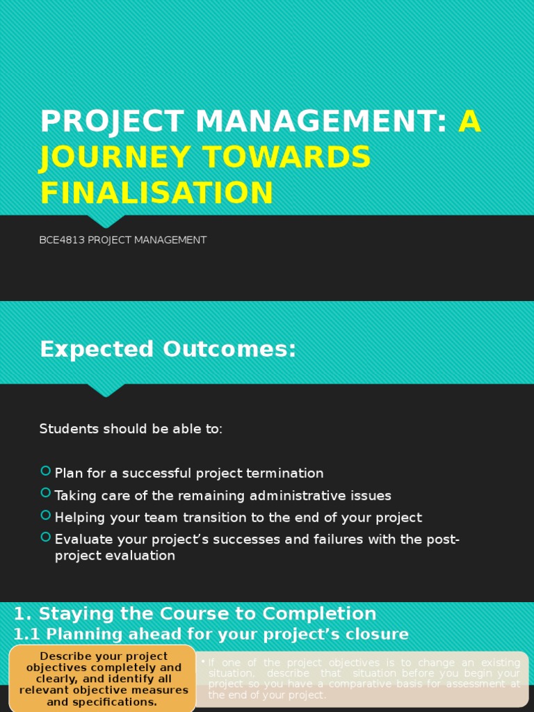 Project Closure and Evaluation Guide | PDF | Project Management ...