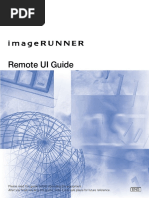 ImageRUNNER 5020 - 6020 Series Remote UI Guide