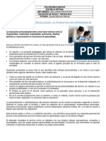 Documento de Lectura. Educación Personalizada