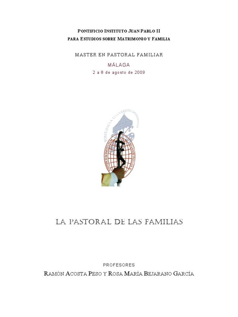 La Pastoral Familiar en la Iglesia | PDF | Iglesia Católica | Familia