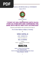 Download STUDY OF SOIL PROPERTIES WITH SILICA FUME AS STABLIZER AND COMPARING THE SAME WITH RBI-81 AND COST ESTIMATION by Venu Gopal SN46101642 doc pdf