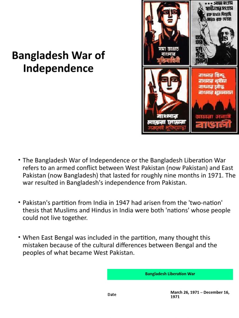 Election1970 and War of Independence PDF Bangladesh Separatist