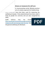 AYUSH Advisory On Measures For Self Care PDF