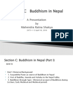 Section C Buddhism in Nepal: A Presentation by Mahendra Ratna Shakya