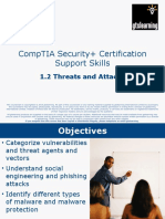 Comptia Security+ Certification Support Skills: 1.2 Threats and Attacks