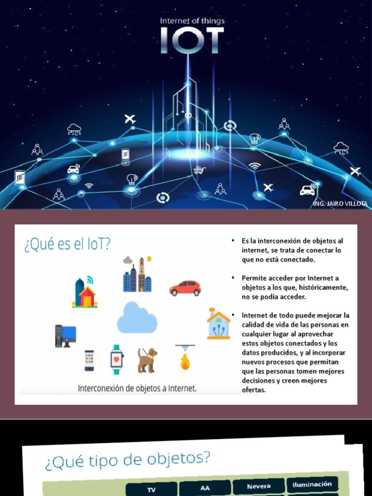 Presentacion IoT PDF | PDF | Internet de las Cosas | Red de computadoras