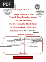 Download KAP - of blood donation  by DrSheika Bawazir SN46102161 doc pdf