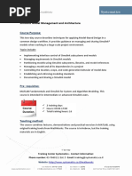 Simulink Model Management and Architecture: Course Title