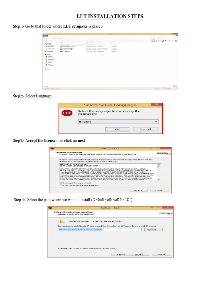 Ingenico LLT Installation Guide | PDF | Computers