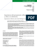 Importancia en El Pensamiento Critico de Enfermería