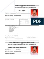 Rajanbabu Bose - IBR Application Form & Hall Ticket 2018