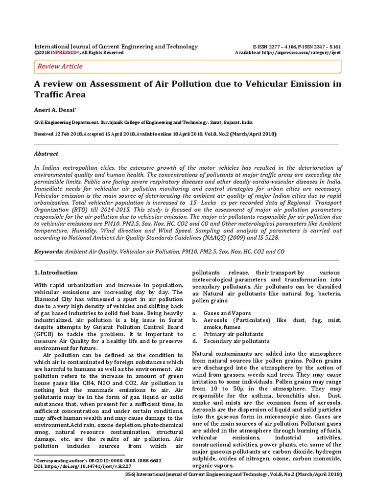 About Pollutant Emissions | PDF | Air Pollution | Exhaust Gas