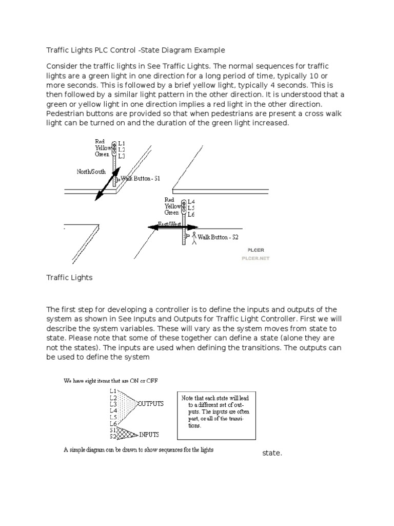 Traffic Light Control Logic Diagram | PDF | Relay | Switch