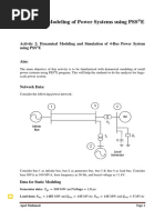 Dynamic Modelling Using PSSE Software