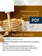 Paranasal Sinuses: By: Student at Faculty of Dentistry Ahram Canadian University