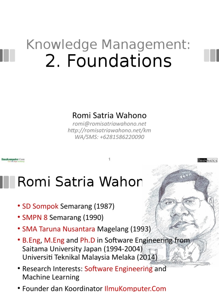 Knowledge Management:: 2. Foundations | PDF | Knowledge Management | System