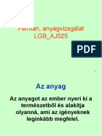 Femtan, Anyagvizsgalat 1