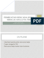 Pembuatan Rencana Kerja Sebagai Anggota Tim