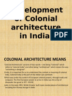 Development of Colonial Architecture in India