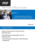 Microsoft Official Course: Automating Active Directory Domain Services Administration