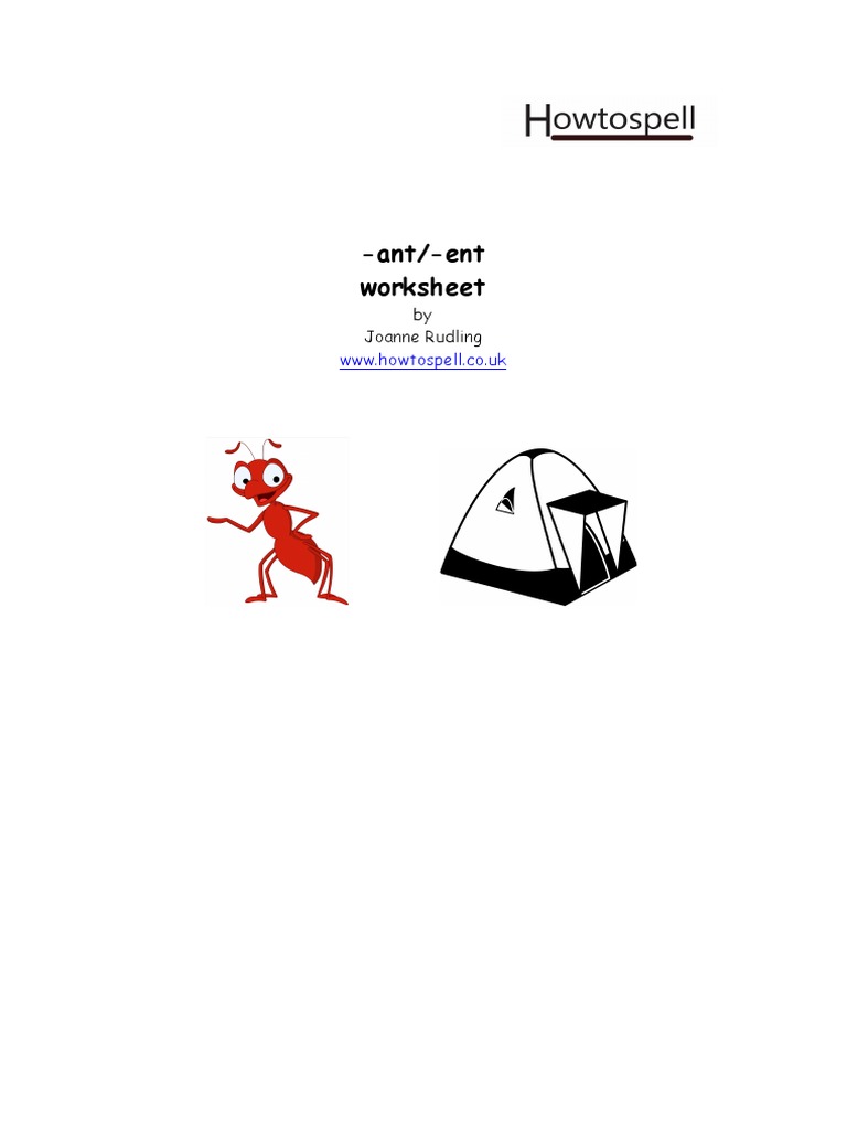 Ant Ent Worksheet | Download Free PDF | Linguistics | Semiotics