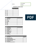 Candidate Answer Sheet: Candidate Name: Jorge Sánchez Test Number: 6C