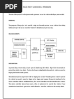 Finger Print Based Vehicle Immobilizer