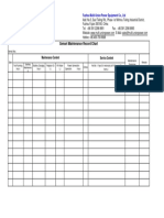 Genset Maintenance Record ChartR PDF