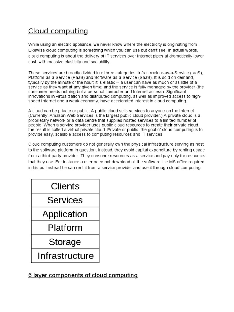 Cloud Computing | PDF | Cloud Computing | Software As A Service