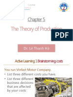 The Theory of Production: Dr. Lê Thanh Hà