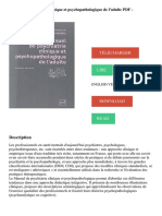 Manuel de Psychiatrie Clinique Et Psychopathologique de L'adulte PDF - Télécharger, Lire