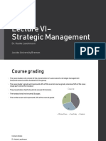Lecture VI &#8211 Strategic Management PDF