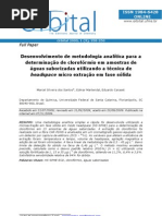 Determinação de Clorofórmio em água