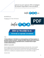 Infotva - Manager.ro-Procedura de Inregistrare Tva Prin Optiune PDF-ul Inteligent Pentru Declaratia Pe Propria Raspundere