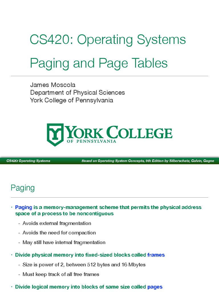 Paging and Page Table Structure in OS | PDF | Computer Data Storage | Data