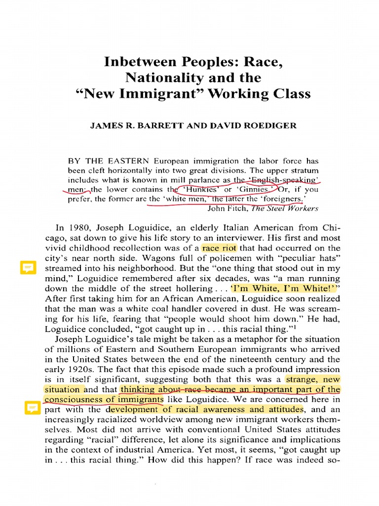 Racial Identity of Eastern European Immigrants | PDF | Race (Human ...