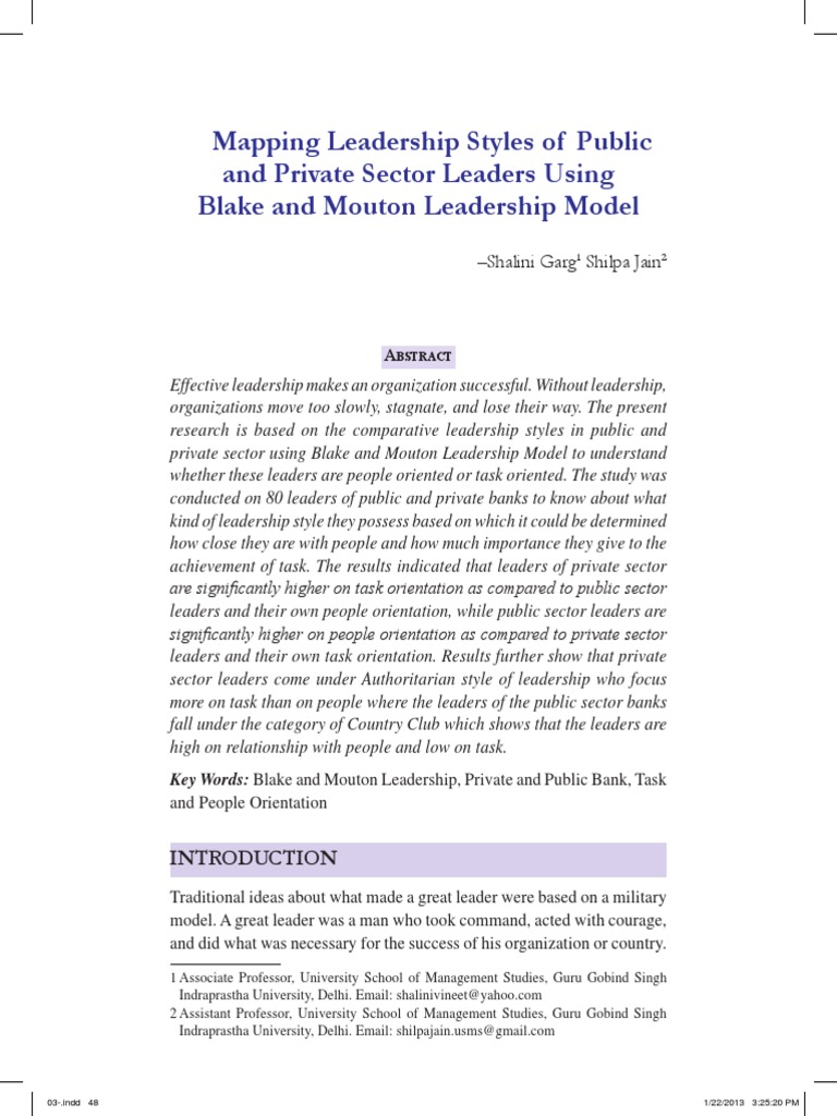 Indian Leadership Styles PDF | PDF | Leadership | Factor Analysis