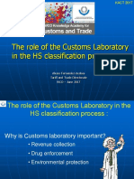 The Role of The Customs Laboratory in The HS Classification Process