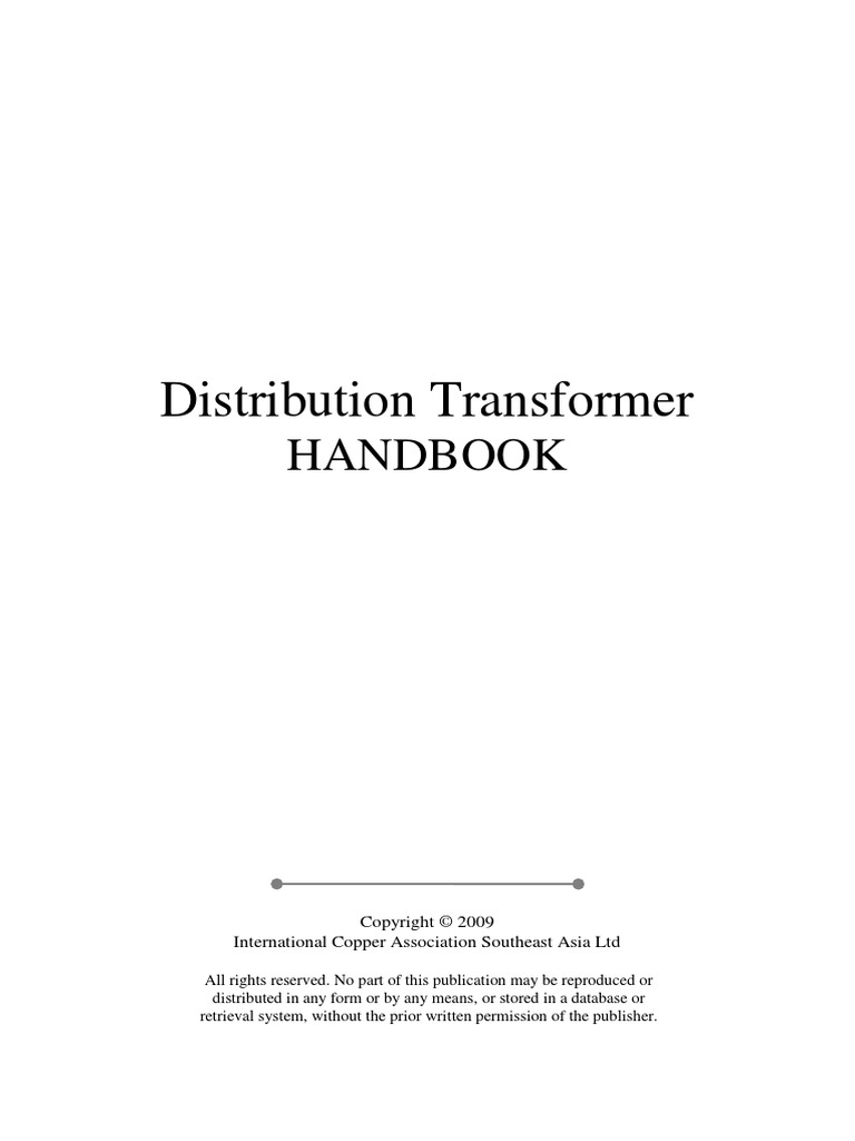 Distribution Transformer Main Handbook PDF | PDF | Transformer | Power ...